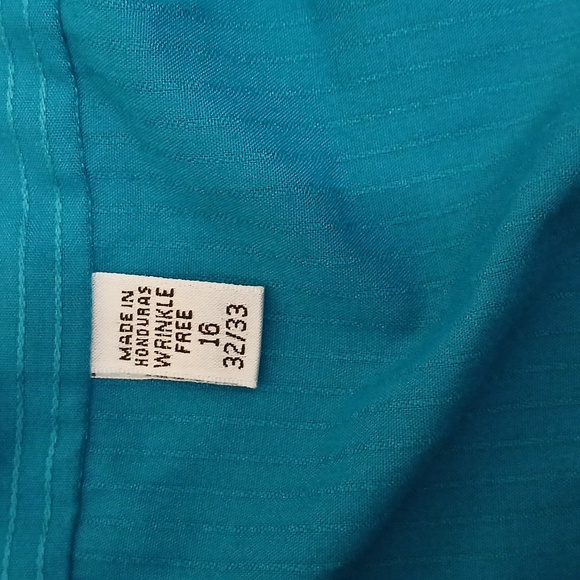 Van Heusen Blue Satin Stripe Shirt Neck 16 - Picture 7 of 8